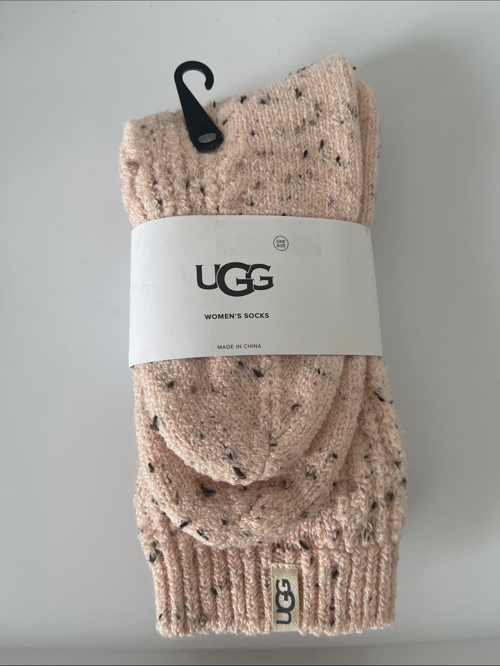 UGG Women's Speckled Knit Lounge Socks - Blush